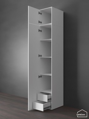 Шкаф с антресолью Linnea MHR-1POA-4 2450х400х510 (Белый-М 11.1.1) в Кунгуре - kungur.mebel24.online | фото 5