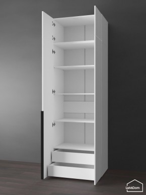 Шкаф с антресолью Linnea MHR-2A-4 2450х800х510 (Белый-М 11.1.2) в Кунгуре - kungur.mebel24.online | фото 5