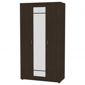 Шкаф с зеркалом "Алиса (H5_M)" ручка скоба (Венге) в Кунгуре - kungur.mebel24.online | фото
