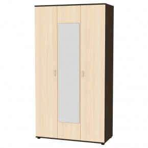 Шкаф с зеркалом "Алиса (H5_M2)" ручка скоба (Венге-ДМ) в Кунгуре - kungur.mebel24.online | фото