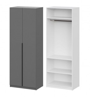 Шкаф ШК-5 + 2 полки (800) Графит серый в Кунгуре - kungur.mebel24.online | фото
