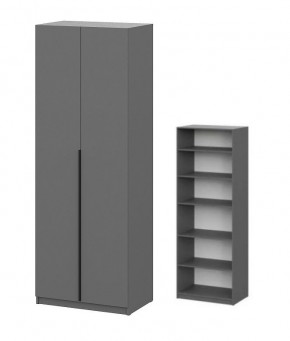 Шкаф ШК-5 + 4 полки (800) Графит в Кунгуре - kungur.mebel24.online | фото 1