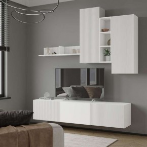 Шкаф Сириния навесной открытый белый/МДФ белый снег в Кунгуре - kungur.mebel24.online | фото 2