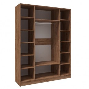 Шкаф Вегас 1600 Дуб крафт табачный/Дуб крафт белый в Кунгуре - kungur.mebel24.online | фото 2