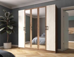 Шкаф Вегас 2000 Дуб крафт табачный/Дуб крафт белый в Кунгуре - kungur.mebel24.online | фото 1