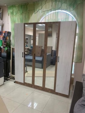 Шкаф Вегас 2000 Дуб крафт табачный/Дуб крафт белый в Кунгуре - kungur.mebel24.online | фото 3