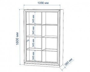 Шкаф-витрина Нобиле ШВтН ФСД-ФСД в Кунгуре - kungur.mebel24.online | фото 2