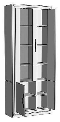 Шкаф-витрина Нобиле ШВтВ-ФСД-ФГК в Кунгуре - kungur.mebel24.online | фото 2