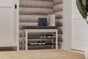 Скамья 85х50 Кантри для обуви белая в Кунгуре - kungur.mebel24.online | фото 4