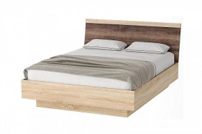 СОНАТА КРС-1600 Кровать с ПМ (дуб сонома/дуб сакраменто) в Кунгуре - kungur.mebel24.online | фото