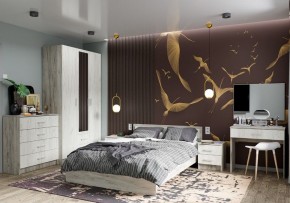 Спальня Гармония Дуб крафт серый/Дуб крафт белый в Кунгуре - kungur.mebel24.online | фото 1