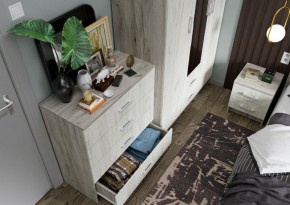 Спальня Гармония Дуб крафт серый/Дуб крафт белый в Кунгуре - kungur.mebel24.online | фото 9