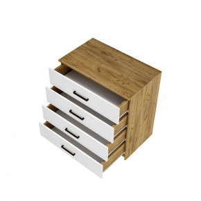 Спальный гарнитур Евро (модульный) Крафт/Белый в Кунгуре - kungur.mebel24.online | фото 11