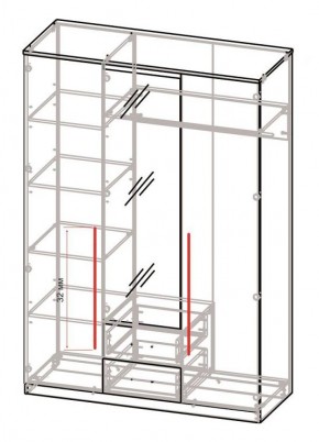 Спальный гарнитур Роксана (модульный) ЯШС в Кунгуре - kungur.mebel24.online | фото 5