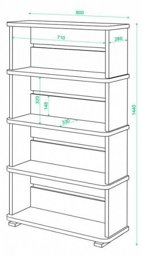 Стеллаж Б-25/4 в Кунгуре - kungur.mebel24.online | фото 2