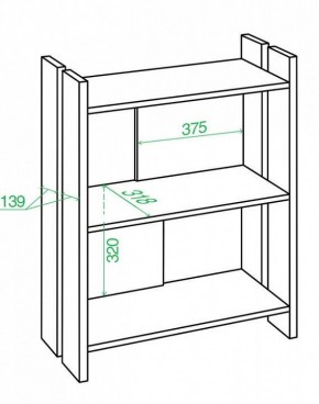 Стеллаж Домино Лайт СТЛ-ОН в Кунгуре - kungur.mebel24.online | фото 2