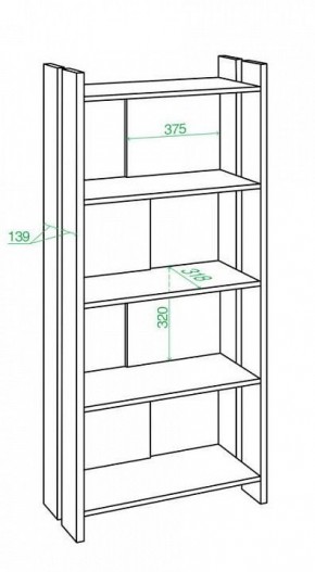Стеллаж Домино Лайт СТЛ-ОВ в Кунгуре - kungur.mebel24.online | фото 2