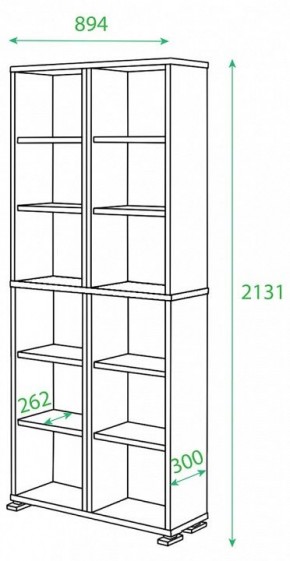 Стеллаж Домино нельсон ПУ-30-1 в Кунгуре - kungur.mebel24.online | фото 2