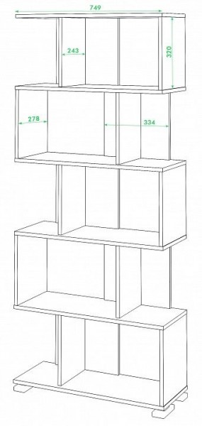 Стеллаж Домино нельсон СЛ-5 в Кунгуре - kungur.mebel24.online | фото 2
