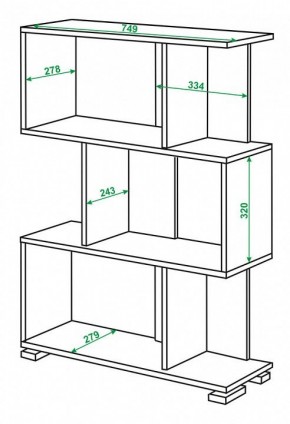 Стеллаж Домино нельсон СЛ-5-3 в Кунгуре - kungur.mebel24.online | фото 2