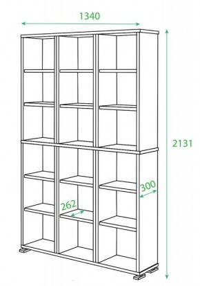 Стеллаж Домино ПУ-40-Ш в Кунгуре - kungur.mebel24.online | фото 2