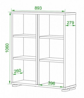 Стеллаж Домино ПУ-50-1 в Кунгуре - kungur.mebel24.online | фото 2