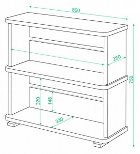 Стеллаж Домино СБ-25/2 в Кунгуре - kungur.mebel24.online | фото 3