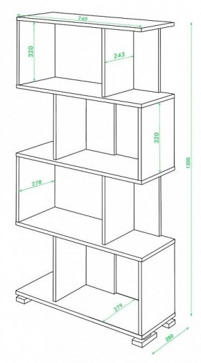 Стеллаж Домино СЛ-5-4 в Кунгуре - kungur.mebel24.online | фото 2