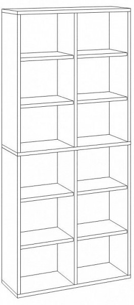 Стеллаж Домино СУ(ш2в2) в Кунгуре - kungur.mebel24.online | фото 3