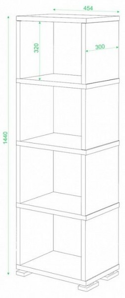 Стеллаж-колонка Домино СБ-15/4 в Кунгуре - kungur.mebel24.online | фото 3