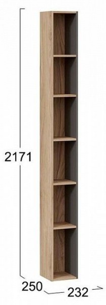 Стеллаж-колонка Порто ТД-393.07.25 в Кунгуре - kungur.mebel24.online | фото 3