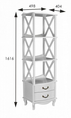 Стеллаж комбинированный Джульетта 3 в Кунгуре - kungur.mebel24.online | фото 4