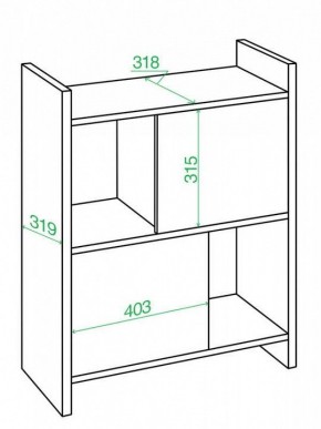 Стеллаж комбинированный Домино Лайт СТЛ-3Н в Кунгуре - kungur.mebel24.online | фото 2
