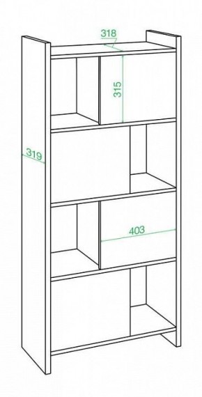 Стеллаж комбинированный Домино Лайт СТЛ-3В в Кунгуре - kungur.mebel24.online | фото 2