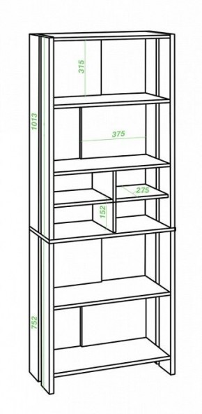 Стеллаж Нельсон Lite СТЛ-ОВХ НБЕ в Кунгуре - kungur.mebel24.online | фото 2