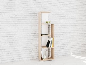 Стеллаж Ромео-6 Дуб сонома/Белый в Кунгуре - kungur.mebel24.online | фото