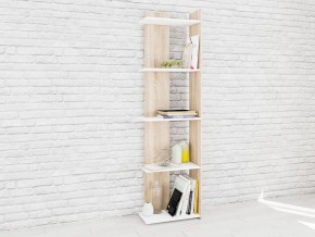 Стеллаж Ромео-7 Дуб сонома/Белый в Кунгуре - kungur.mebel24.online | фото