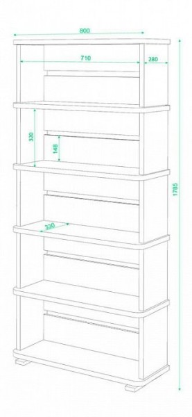 Стеллаж СБ-25/5 в Кунгуре - kungur.mebel24.online | фото 2