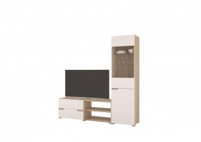 Стенка АНТАЛИЯ 1 (Сонома/Белый софт) в Кунгуре - kungur.mebel24.online | фото