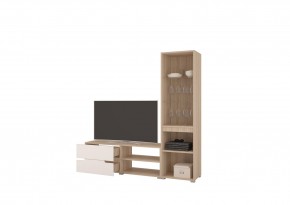 Стенка АНТАЛИЯ 1 (Сонома/Графит софт) в Кунгуре - kungur.mebel24.online | фото 2