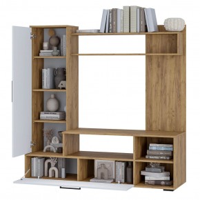 Гостиная Евро 2 (крафт/белый) в Кунгуре - kungur.mebel24.online | фото 2