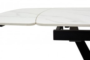 Стол ALATRI 120 MATT WHITE MARBLE SOLID CERAMIC / BLACK, ®DISAUR в Кунгуре - kungur.mebel24.online | фото 5