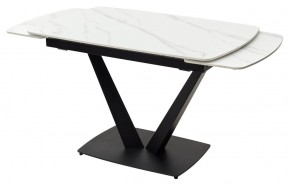 Стол ALATRI 120 MATT WHITE MARBLE SOLID CERAMIC / BLACK, ®DISAUR в Кунгуре - kungur.mebel24.online | фото 8