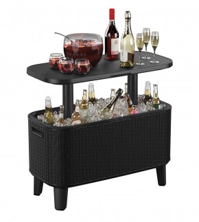 Стол Беви Бар (Bevy Bar Large Cool Bar), графит в Кунгуре - kungur.mebel24.online | фото 3
