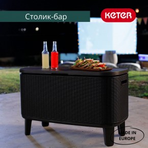 Стол Беви Бар (Bevy Bar Large Cool Bar), графит в Кунгуре - kungur.mebel24.online | фото 4