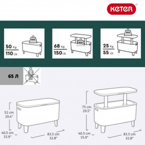Стол Беви Бар (Bevy Bar Large Cool Bar), коричневый в Кунгуре - kungur.mebel24.online | фото 2