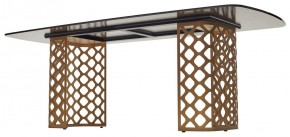 Стол CHIAVARI 220 KL-188 Контрастный мрамор матовый, итальянская керамика / Шампань, ®DISAUR в Кунгуре - kungur.mebel24.online | фото 5