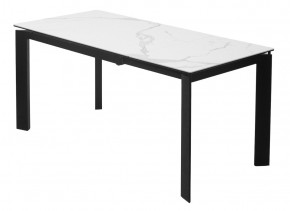 Стол CORNER 120 HIGH GLOSS STATUARIO керамика, стекло/ черный каркас, ®DISAUR в Кунгуре - kungur.mebel24.online | фото 6
