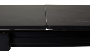 Стол CORNER 120 MATT BLACK MARBLE SOLID CERAMIC / BLACK, ®DISAUR в Кунгуре - kungur.mebel24.online | фото 1