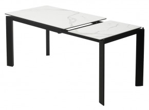 Стол CORNER 120 MATTE STATUARIO Белый мрамор матовый керамика, стекло/ черный каркас, ®DISAUR в Кунгуре - kungur.mebel24.online | фото 4